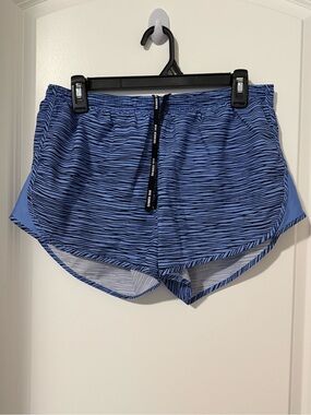 Nike‎ Women's Blue Striped Swim Shorts Size M #112
